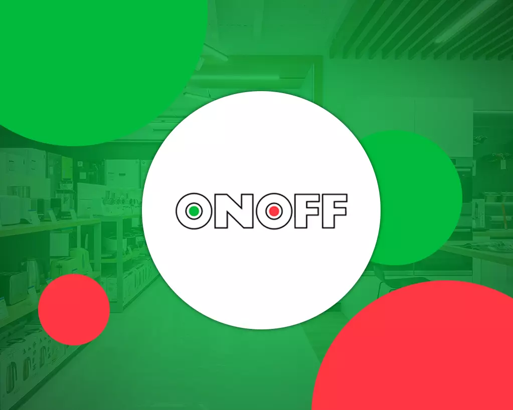 OnOff logo koos pildiga OnOff poest